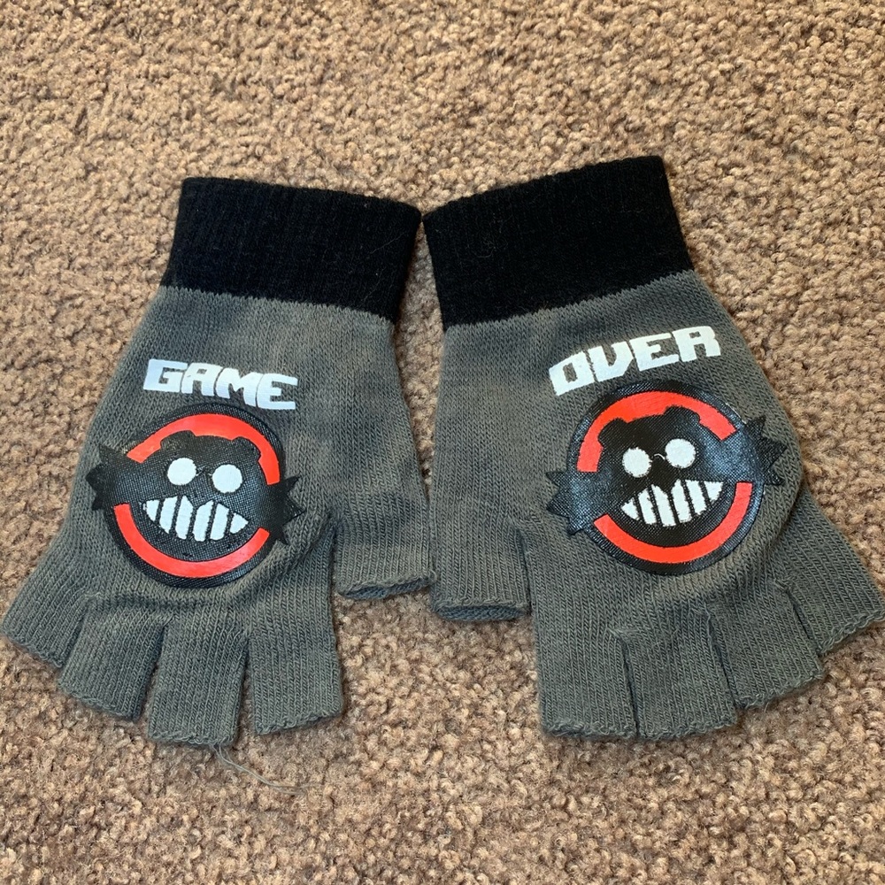 Dr. Eggman GAME OVER fingerless gloves